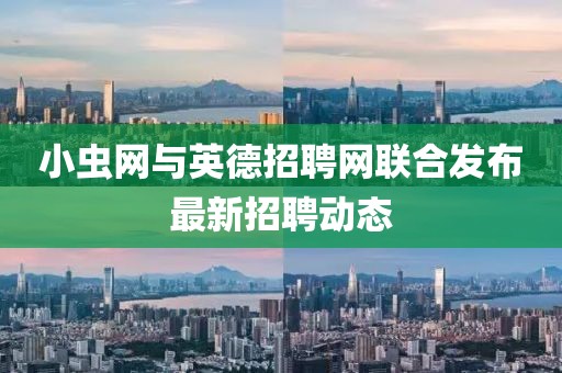 小虫网与英德招聘网联合发布最新招聘动态