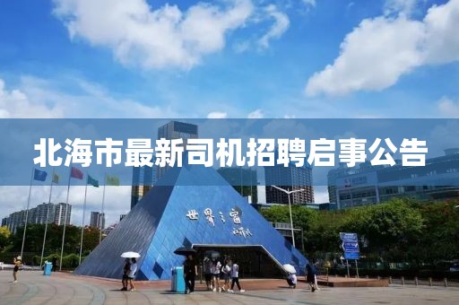 北海市最新司机招聘启事公告