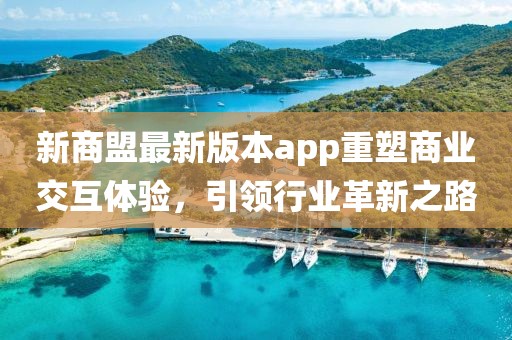 新商盟最新版本app重塑商业交互体验，引领行业革新之路