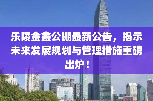 乐陵金鑫公棚最新公告，揭示未来发展规划与管理措施重磅出炉！