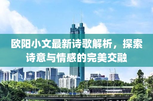 欧阳小文最新诗歌解析，探索诗意与情感的完美交融