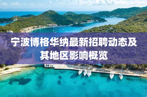 宁波博格华纳最新招聘动态及其地区影响概览