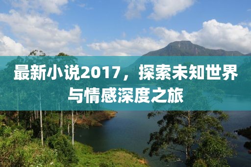 最新小说2017，探索未知世界与情感深度之旅