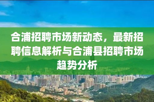 合浦招聘市场新动态，最新招聘信息解析与合浦县招聘市场趋势分析